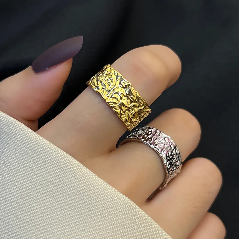 

Простые регулируемые кольца из стерлингового серебра 925 пробы с геометрическим рисунком для женщин, обручальные свадебные роскошные ювелирные аксессуары