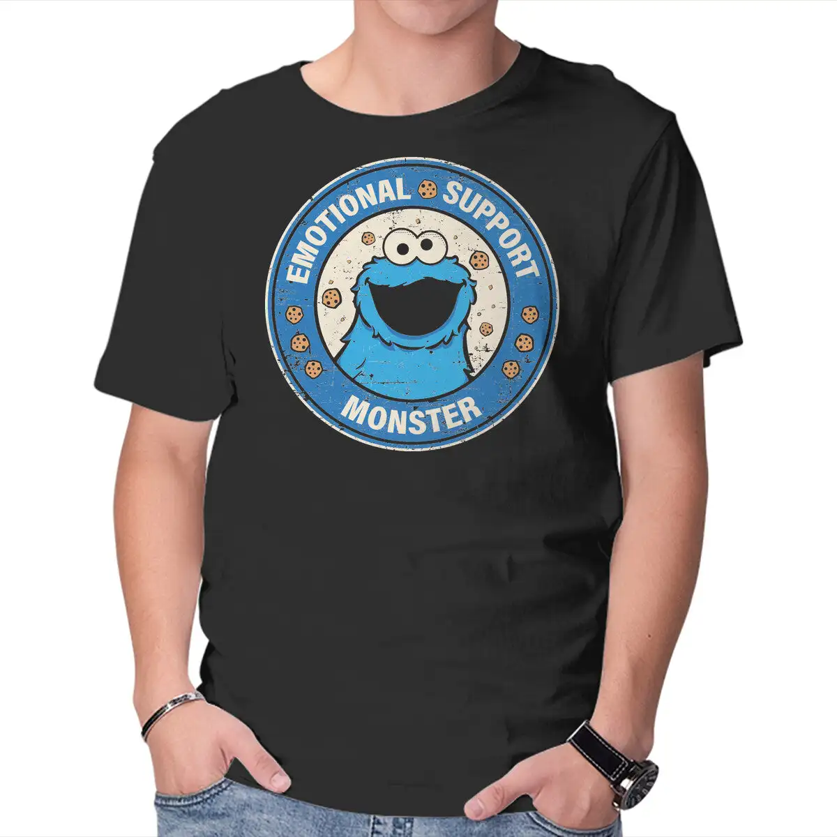 Emotional Support Monster Anime Graphic T-shirts For Men Clothing Women Short Sleeve Tees New Arrivals Unisex Summer