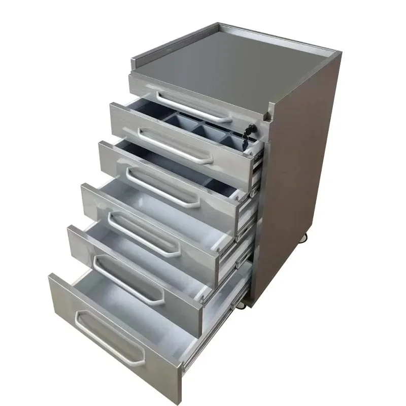 Dental oral mobile side cabinet combination trolley clinic cabinet instrument cabinet
