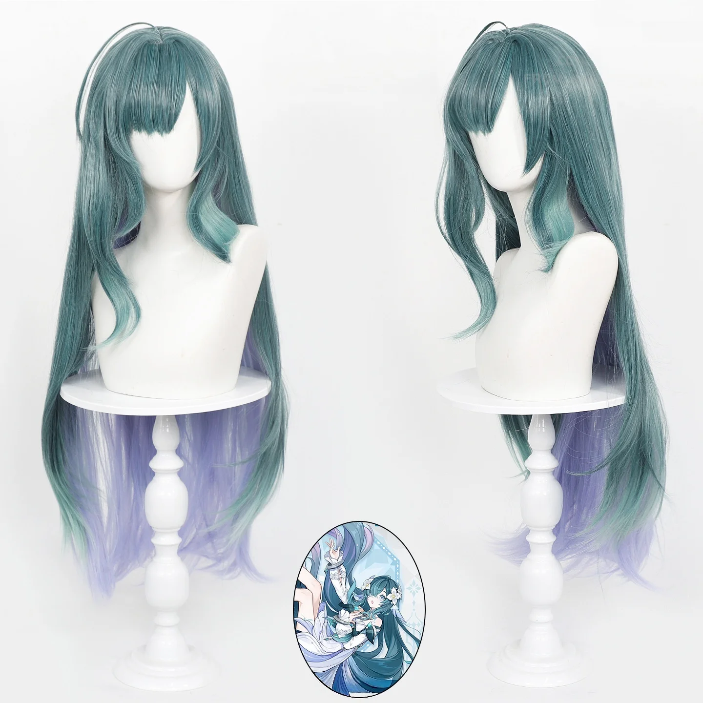 Vodyanitsa Cosplay Wig Rose Net Game Genshin Impact Vodyanitsa Wig Halloween Party