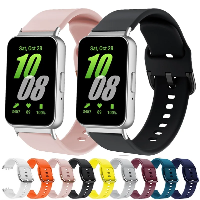 

Ремешок силиконовый спортивный для Samsung Galaxy Fit 3, сменный Браслет для наручных часов для мужчин и женщин