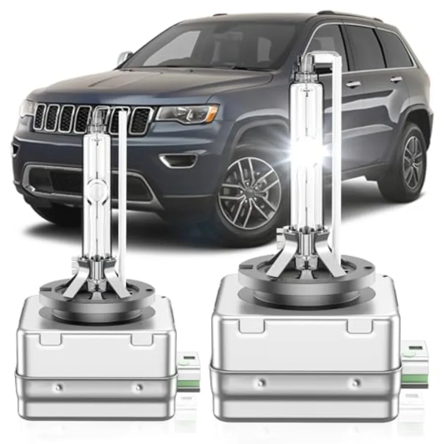 

Подходит для Jeep Compass 2017-2021, Grand Cherokee 2014-2021, Cherokee 2014-2018. Ксеноновая лампа D3S HID для фар, 350% повышенная яркость, ближний/дальний свет.
