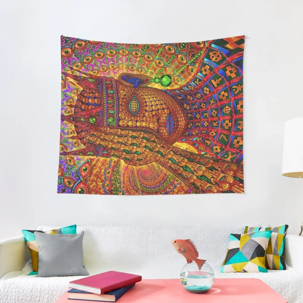 Overclocked Cortex Tapestry Decor For Bedroom Room Decorations Aesthetics Outdoor Decor Bed Room Decoration Tapestry