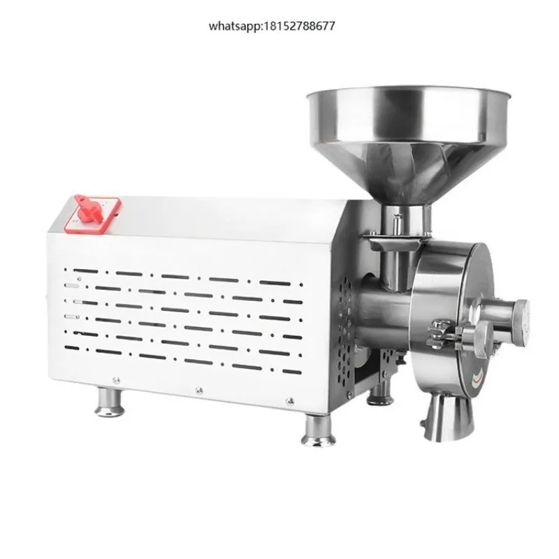 20-40KG/h 220v 3500w  Mini Flour Mill for Grinding Grain Spice Coffee Peanut Sesame Nuts Corn Soybeans Wheat Powder