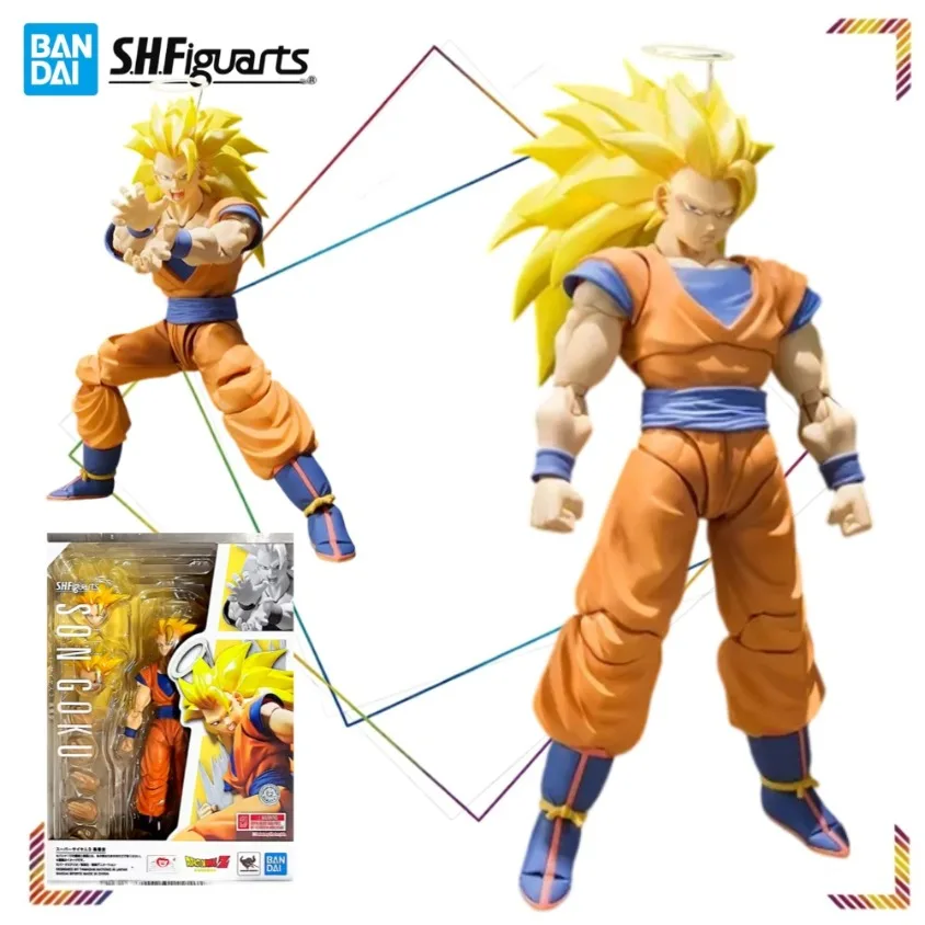 

BANDAI SPIRITS S.H.Figuarts Super Saiyan 3 Son Goku Action Figures Dragon Ball Z Anime Collectible Hobby Gifts