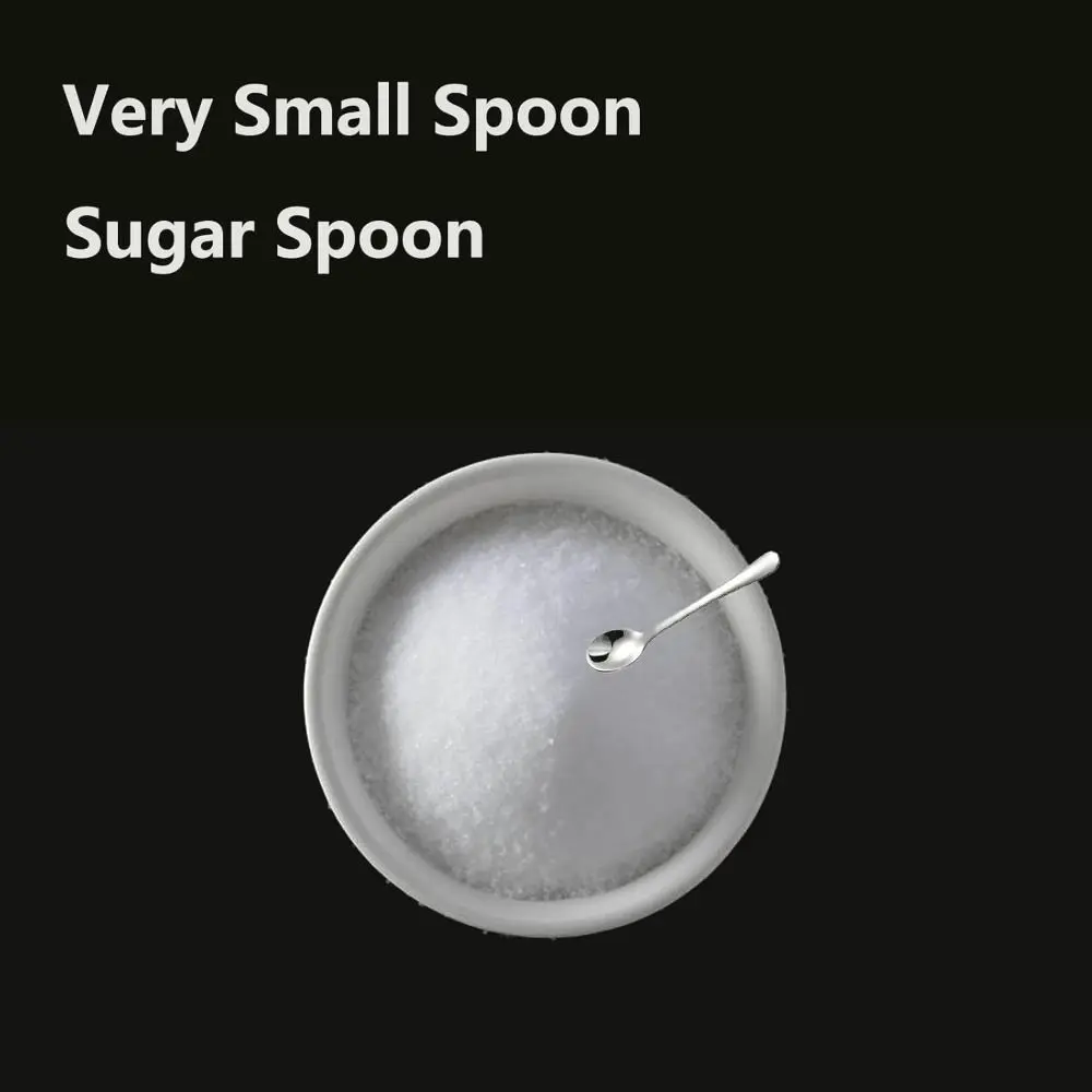 5PCS Pretty 304 Stainless Steel Tiny Spoons Durable Dishwasher Safe Condiment Spoons Compact Seasoning Spoon Condiment Serving
