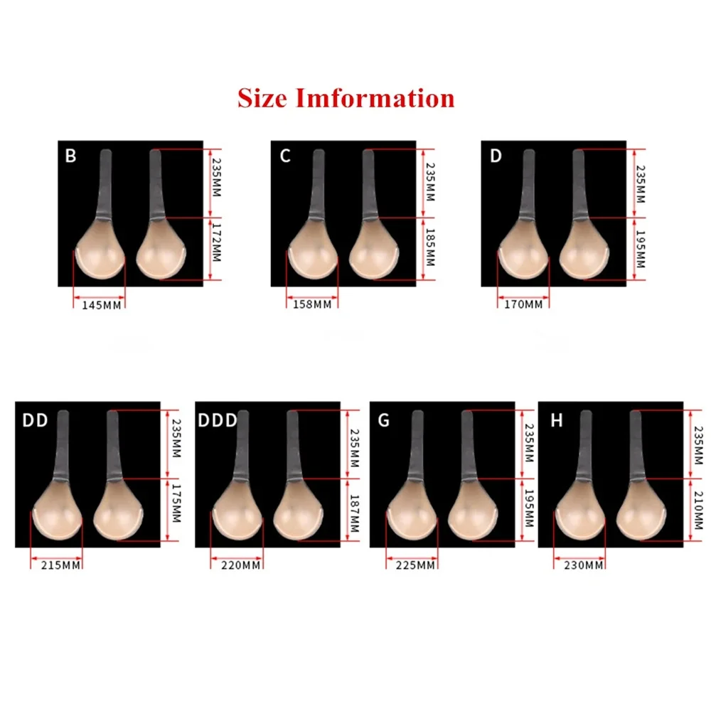 New Steel Ring Silicone Chest Stickers Invisible Push Up Women Bras Self Adhesive Dress Large Size Lift Bralette Nipple Cover