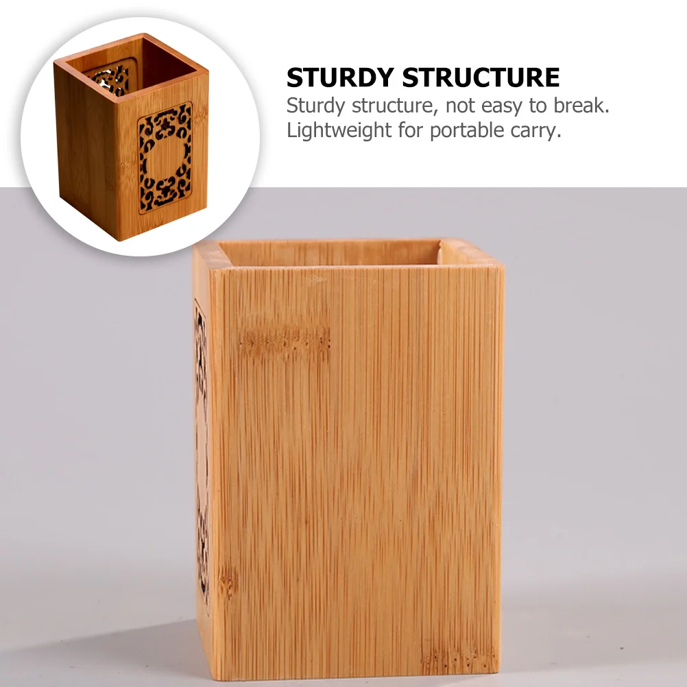 

Sturdy Desktop Pen Container Portable Multi-Function Organizer for Stationery Makeup Brushes Sundries Desk Tidy