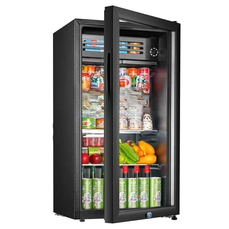 

A61 Ice bar household small refrigerated freezer office tea beverage, refrigerator fresh-keeping cabinet