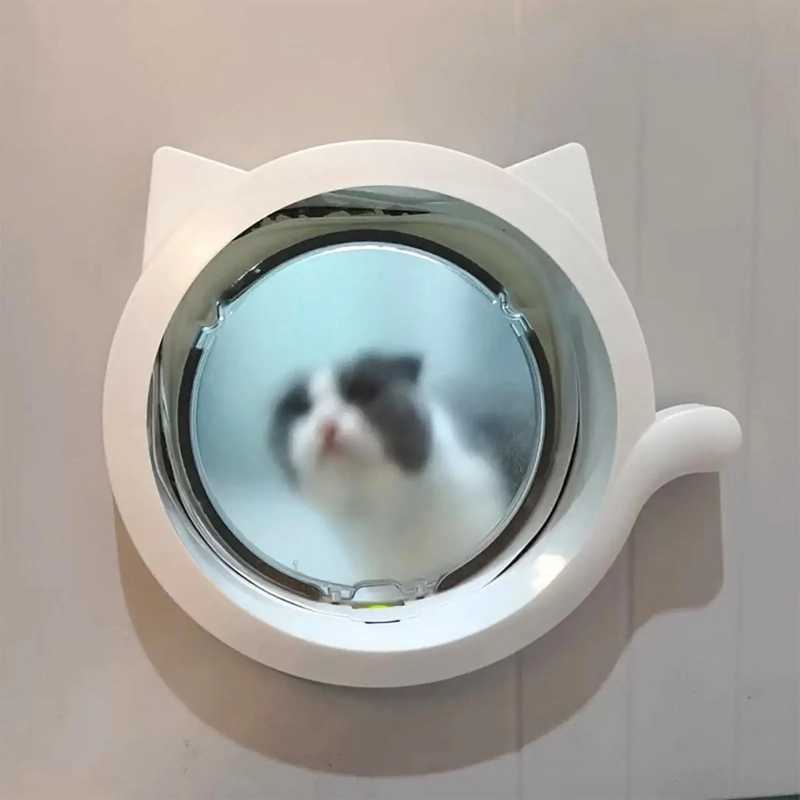 Pet Door 31cmx26cm 4 Locking Modes Adjustable Cat Flap Indoor For Puppy Kitten Wall Kitchen Living Room Bedroom Basement Sunroom