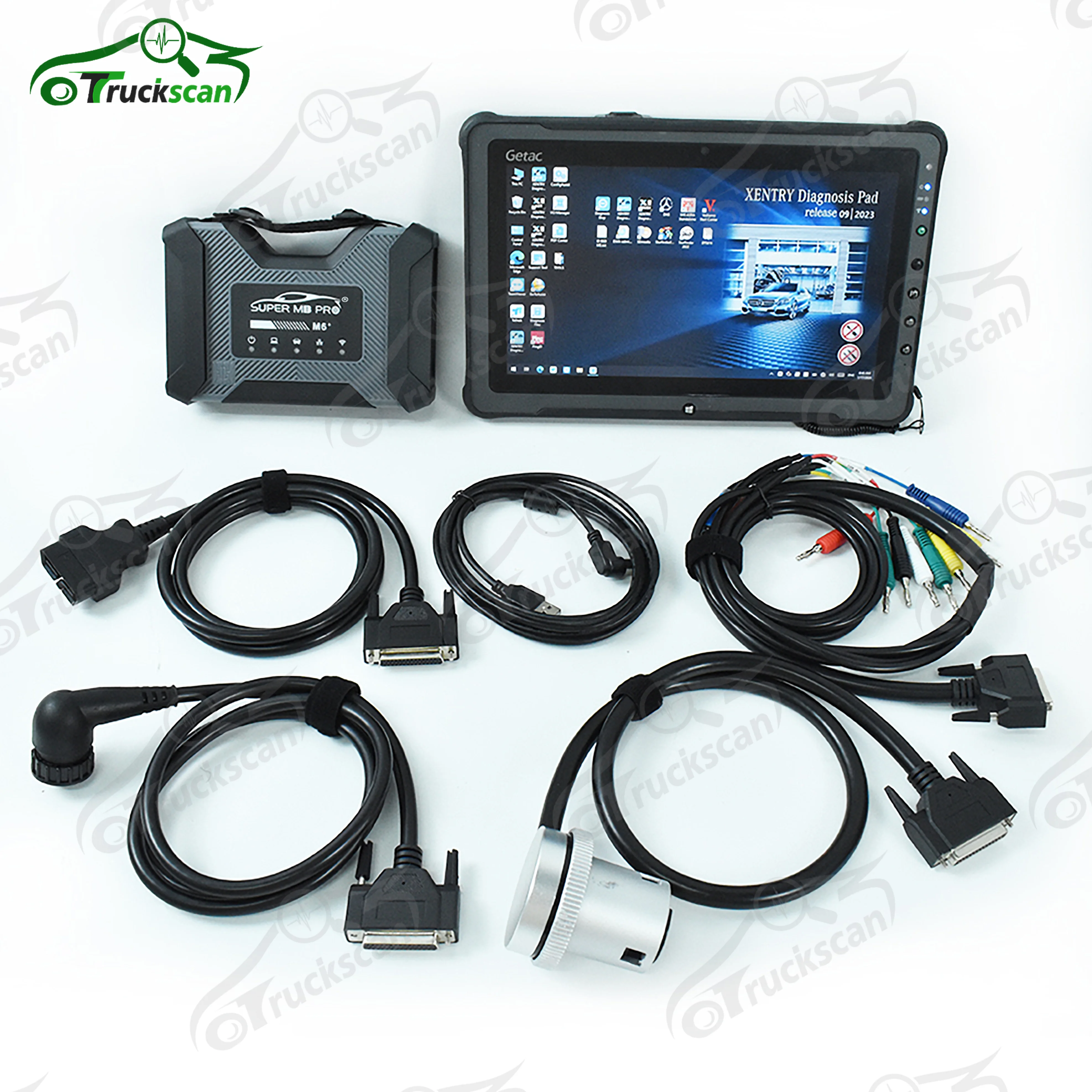 Newest SUPER MB Pro M6 Diagnosis V CI with Multiplexer XENTRY for Benz Car Truck Diagnostic Tool and F110 Tablet