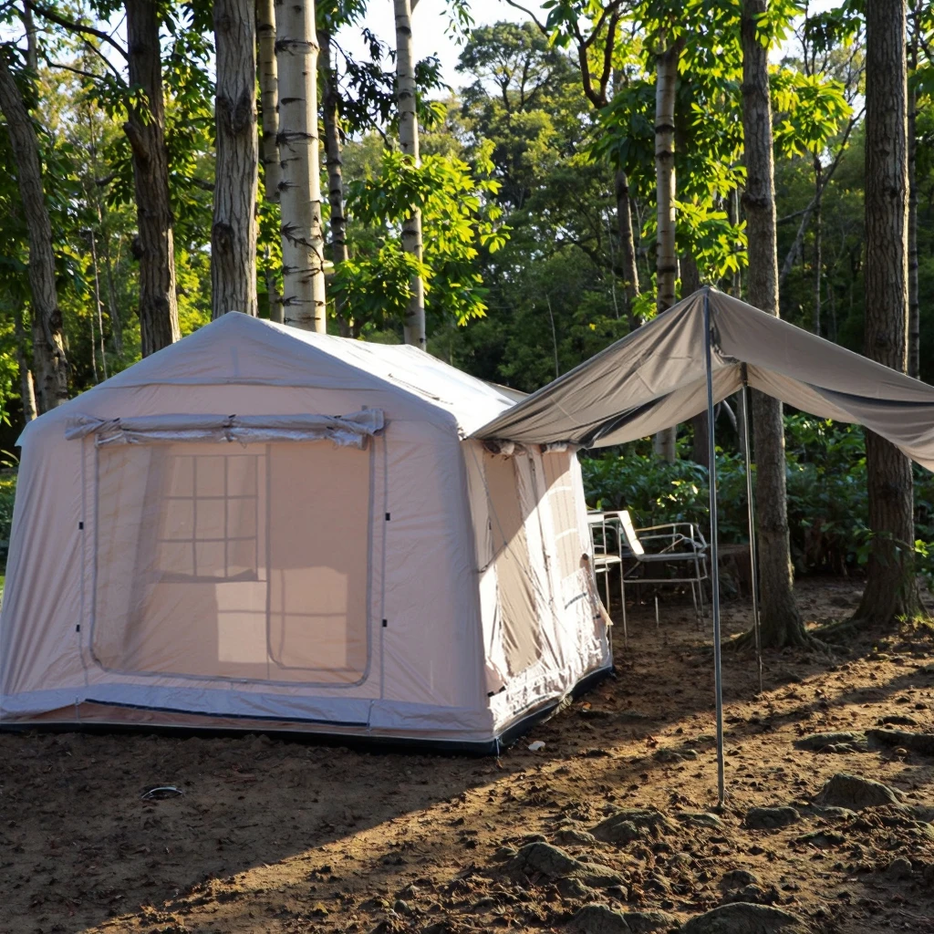 

Wholesale Triple-Layer Waterproof Door Camping Inflatable Tent For Outdoor Glamping Picnic Hiking Adventure