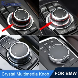 iDrive Crystal Multimedia Button Cover For BMW E90 E92 E70 E71 E60 F15 F20 F30 F32 F10 X1 Car Multimedia Big Knob Covers Button
