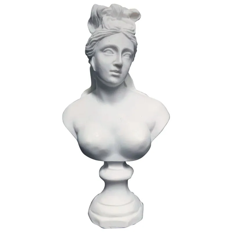 David Venus Athena Sona Goddess Bust Art Sculpture Resin Crafts Decorations For Home Mini Gypsum Statue Arts Material