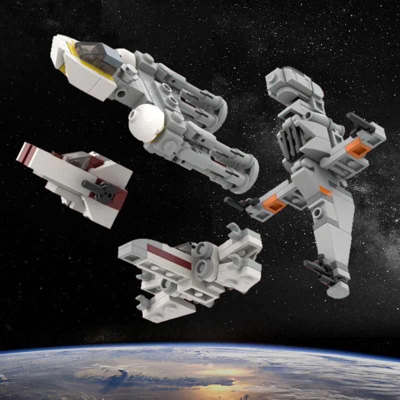 Sailong Raider Star Warrior MOC Building Blocks Red-Eye Attack Spaceship, Sci-Fi Space War Model Figurine for Boys and Girls view 4