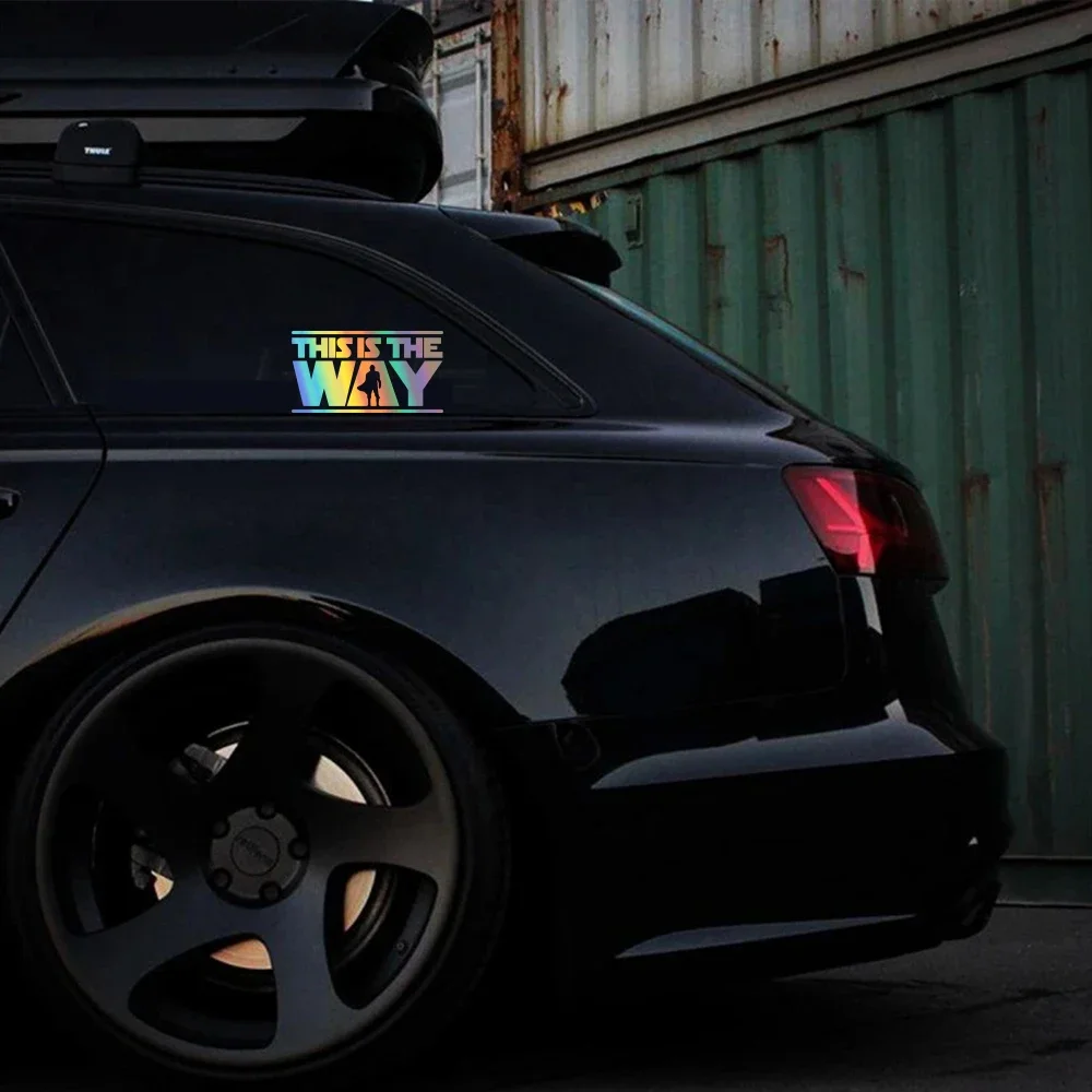 Car Sticker This Is The Way Vinyl Decal MANDALORIAN CREED Waterproof Sticker Car Window Door Auto Exterior Decor Accessories
