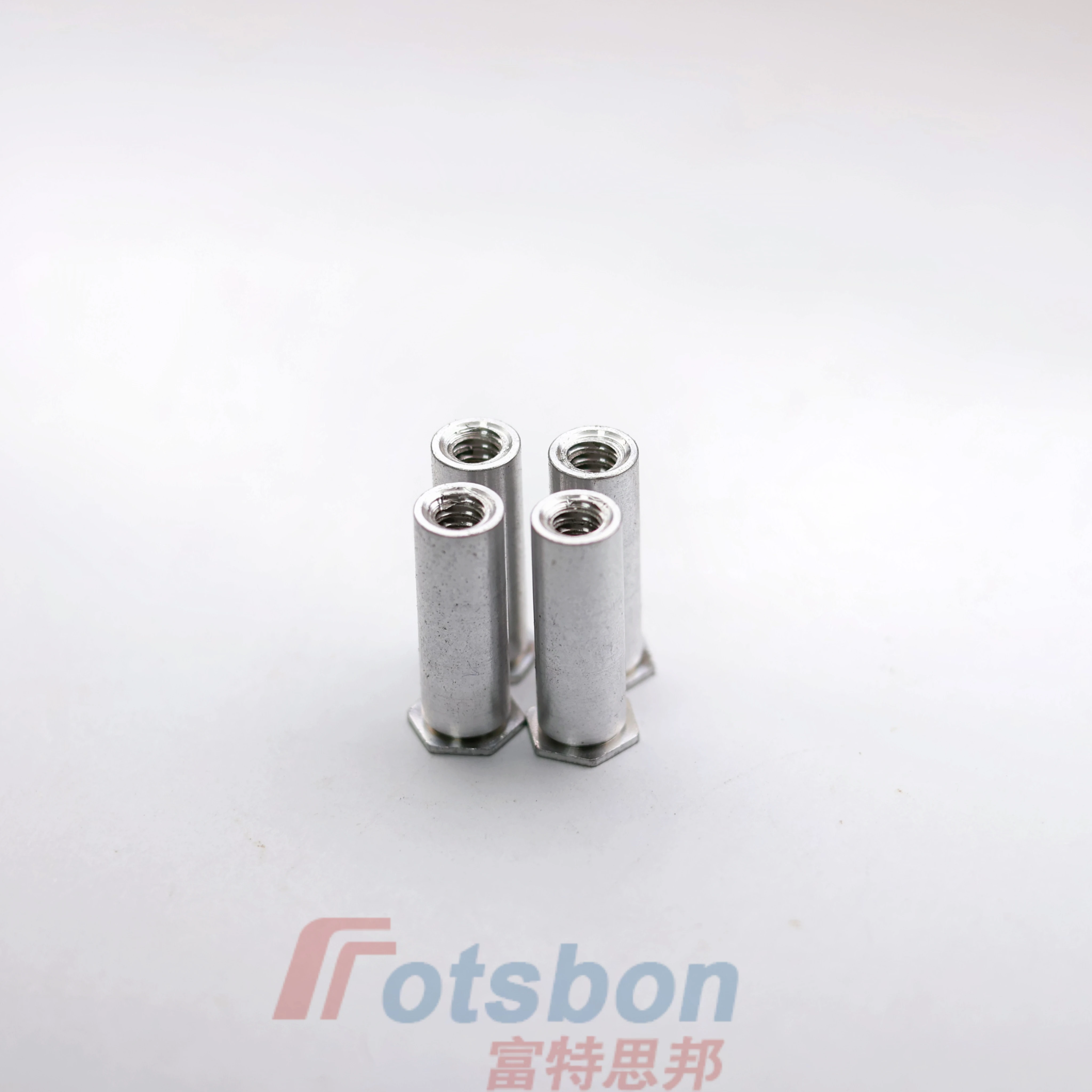 Inch Blind Threaded Fasteners BSOS-024-16 Screw Nuts  Self-Clinching Standoffs 100Pcs Stainless Steel Passivation