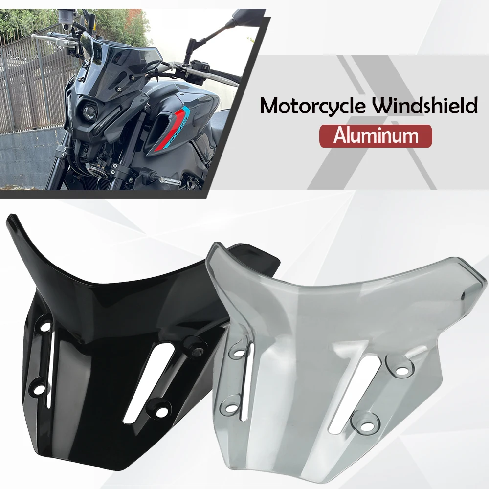 

MT-09 2023 2021 2022 Motorcycle Accessories Air Deflector WindScreen Windshield For YAMAHA MT09 MT 09 FZ-09 FZ09 Wind Screen