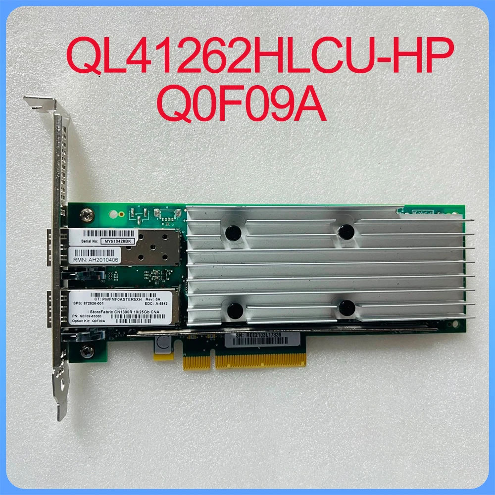 

Для HPE Q0F09A CN1300R 25Gb сетевая карта памяти QL41262HLCU-HP 872526-001