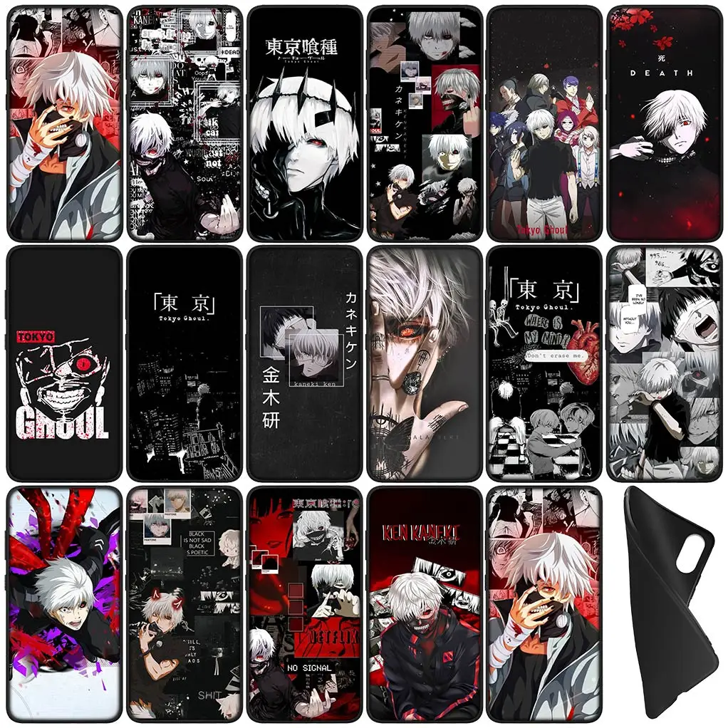 Tokyo Ghoul Ken Kaneki Cover Phone Case for OPPO A17 A15 A16 A53 A54 A96 A95 A94 A74 A78 A58 A38 A57 4G 5G Flexible Coque