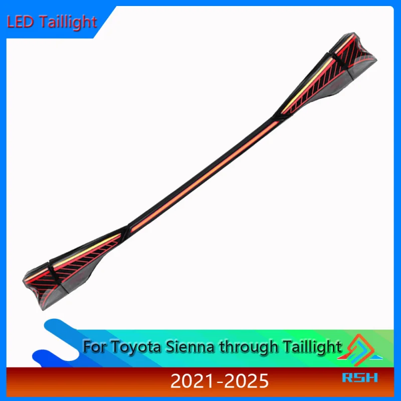 

Сборка заднего фонаря для Toyota Sienna 2021-2025, модифицированный сканирующий светодиодный ходовой свет, стример, поворотный сигнал, задний фонарь