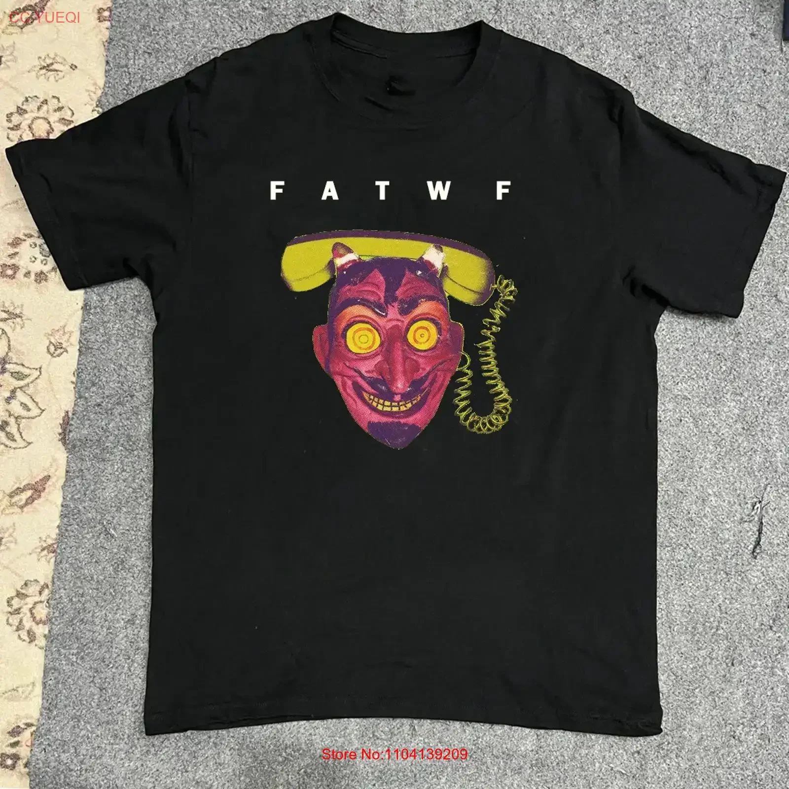 Frankie and the Witch Fingers Brain Telephone T Shirt Black All Size SS51 vintage Washed designer clothes Soft fashion homme