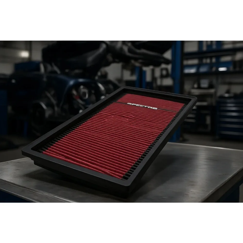 

High Performance Washable Engine Air Filter Replacement for 1987-2011 Dodge Ram Mitsubishi Jeep Vehicles