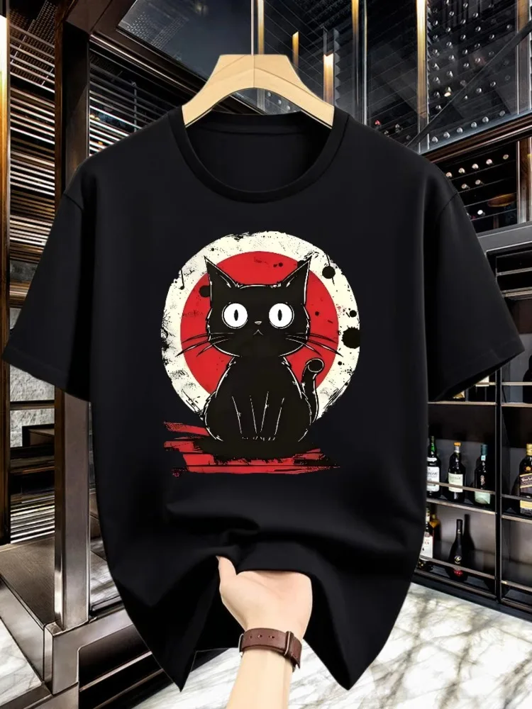 New Summer Men Casual Loose T-shirt - Fashionable Street Style Stylish and Comfortable Made of 100% Pure Cotton Soft Texture