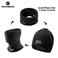 ROCKBROS Winter Warm Mask Men Women Fleece Neck Outdoor Warmer Windproof Scarf Camping Hiking Balaclava Cycling Face Mask