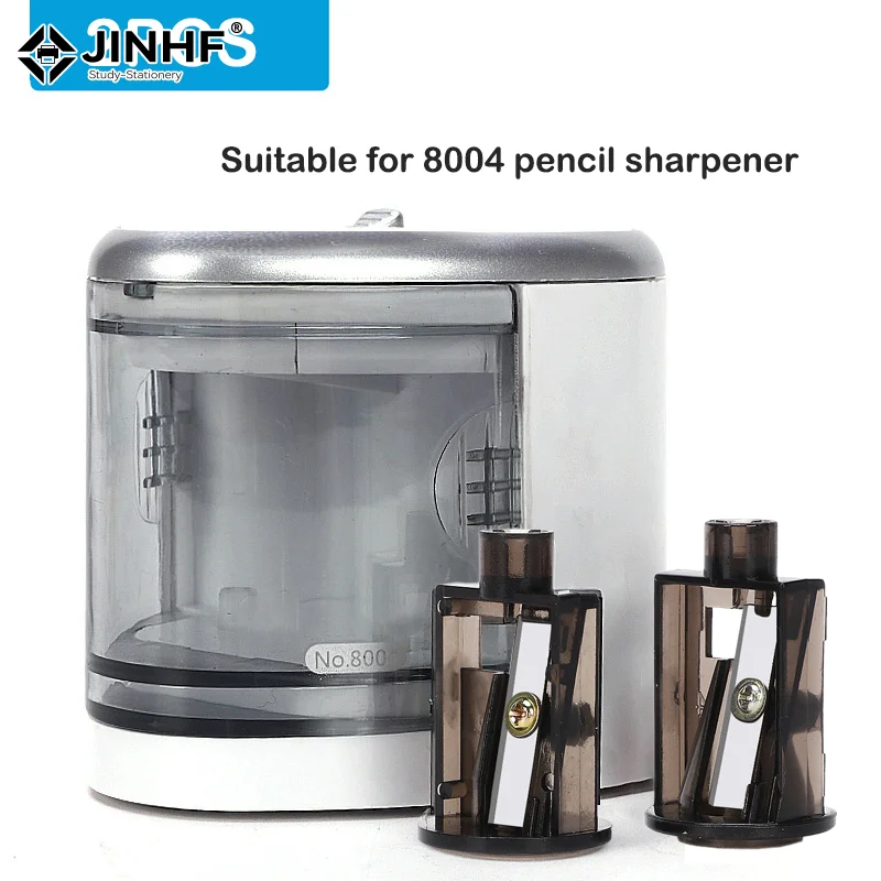 2PCS Multifunctional Automatic Two-hole Electric Switch Pencil Sharpener Spare Blades Home Office Pencils Art Drawing Supplies