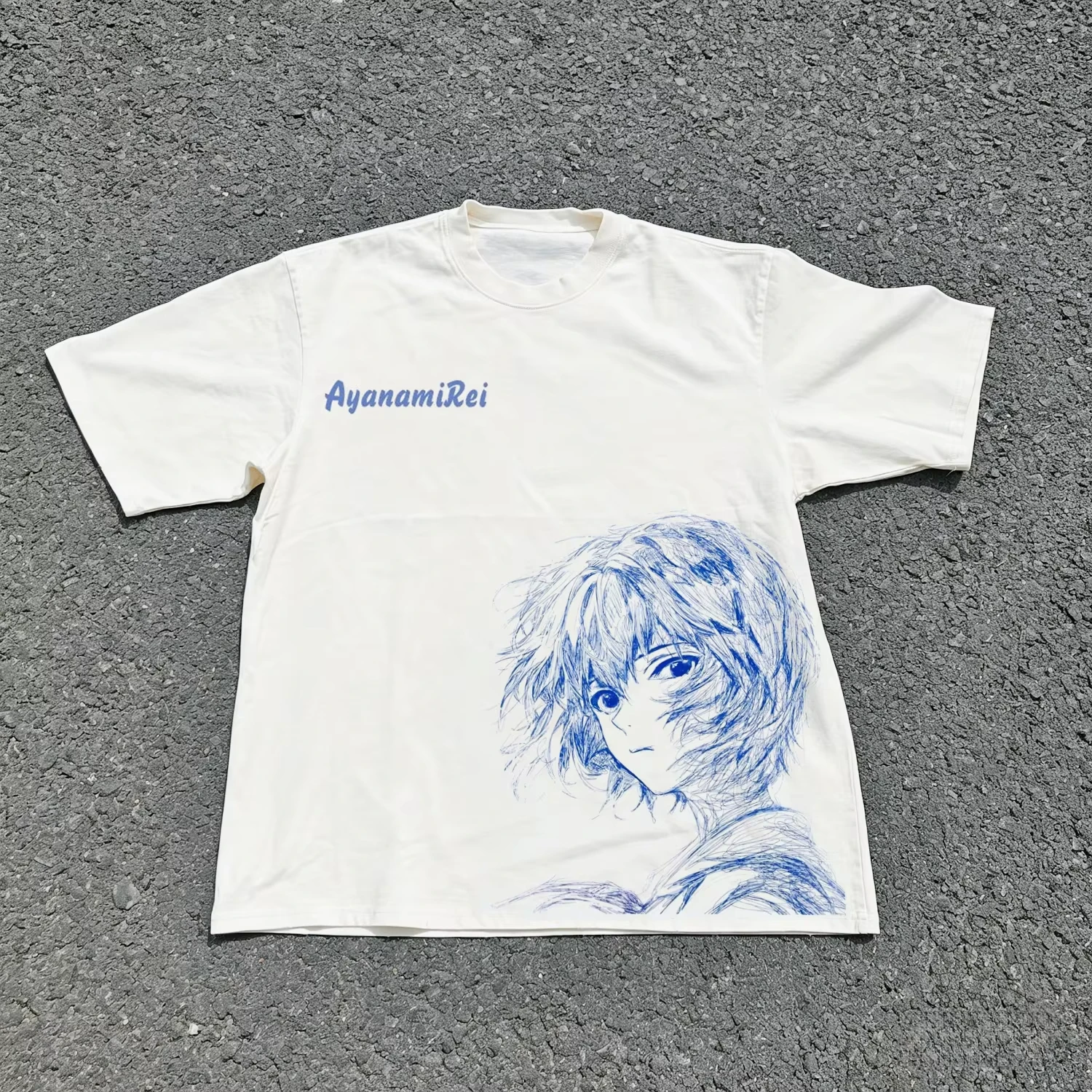 2026 Neon Genesis Rei Asuka Classic Style Short Sleeve T-shirt Men Women 2026 Summer Men Women Cotton Tee Tops