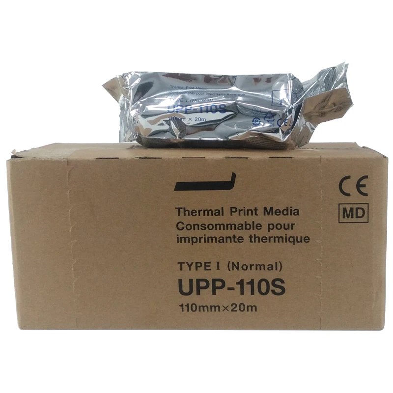 UPP-110S Compatible Thermal Paper Smooth Ultrasound Printer Paper For Sony UP-890 UP-895MD UP-D895 UP-897MD UP-D897 110mm x 20m