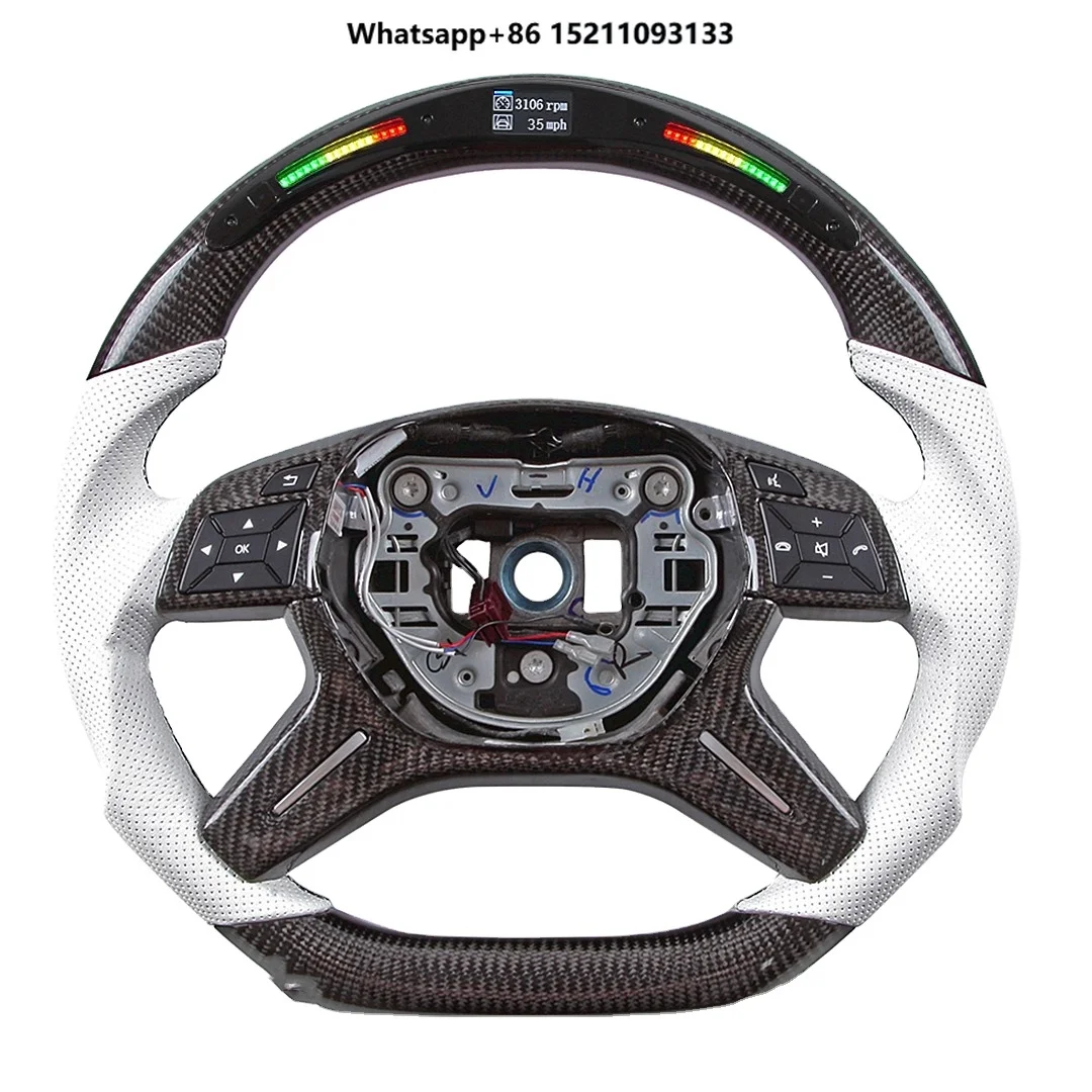

Real Carbon Fiber Car Steering Wheel for C C Class W205 X253 2015-2019 Car Interior Decoration Accessories