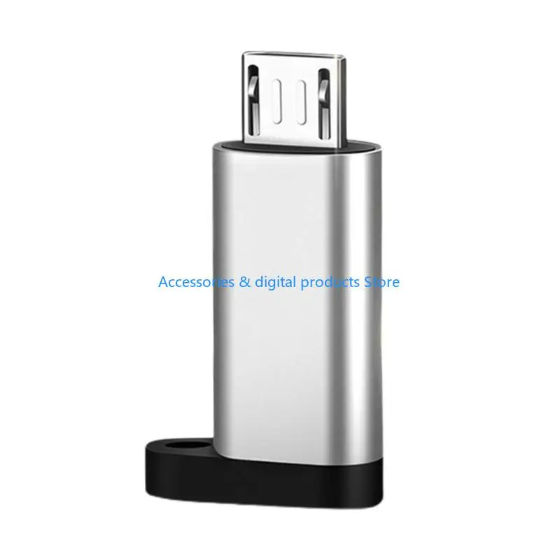 77JD Small USB C to Micro USB Adapter Portable Type C Female to Micro USB Male Converter Connector for Charging & Data Sync