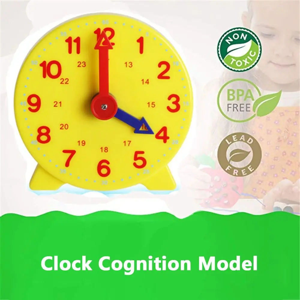 Reloj de engranaje Montessori creativo para niños, juguetes educativos, reloj de aprendizaje para estudiantes, modelo cognitivo