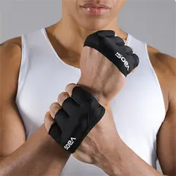 Guantes de pesca medio dedo transpirables y antideslizantes