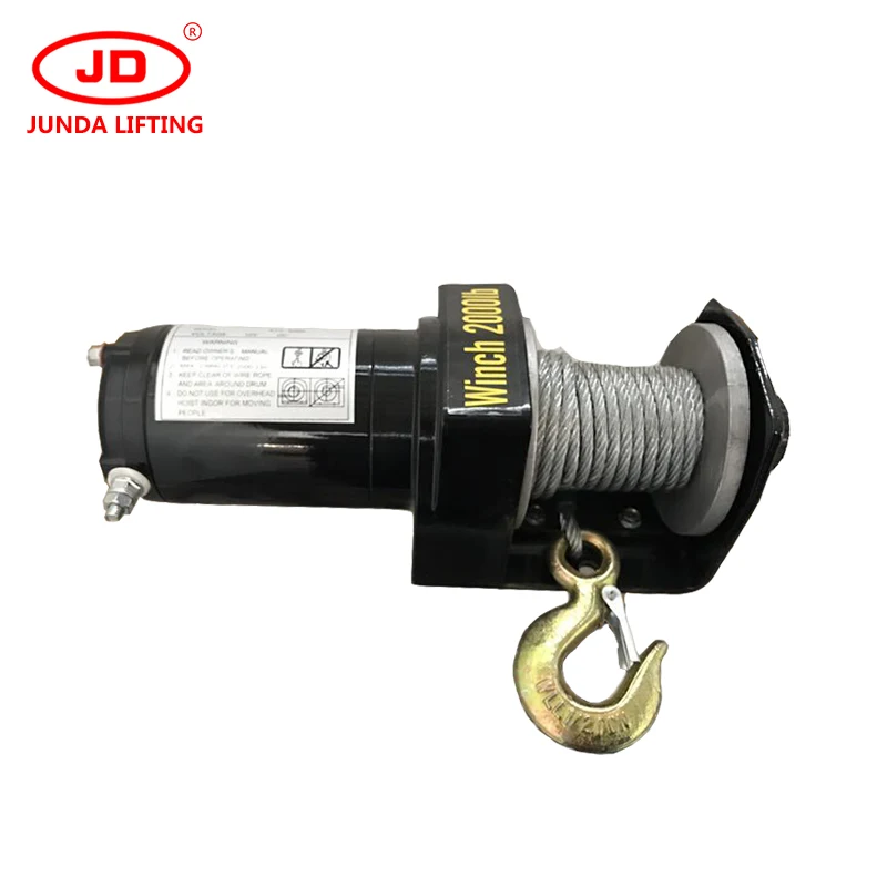 12V 24V Super engine cable pulling winch used for truck crane