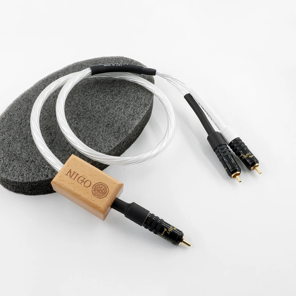 ODIN HIFI RCA Y Adapter Cable Subwoofer Y 1x Cinch to 2x Cinch audio cable 1 rca to 2 rca cable 0.5m,1m,1.5m,2m,3m,5m