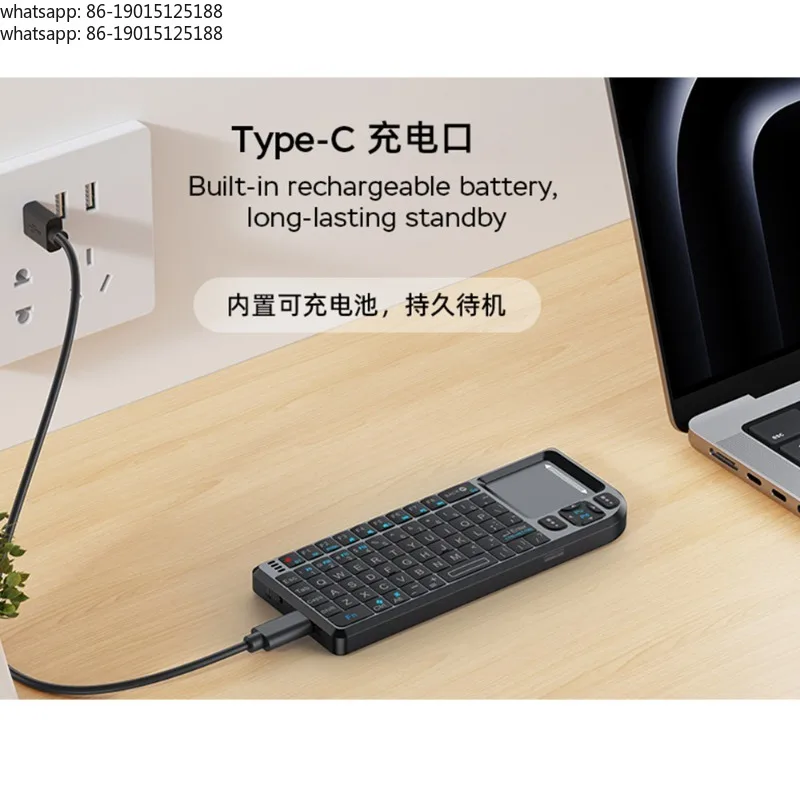High quality 2-in-1 mini keyboard wireless Bluetooth portable, with touchpad mouse K808 keyboard