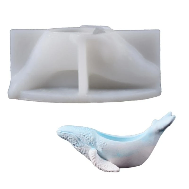 

652F Silicone Holder Molds Whale Cup Molds Silicone Craft Molds Candlestick Molds for Hand-Making Craft