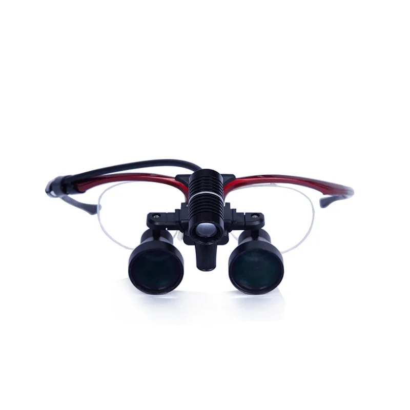 TAO'S Flip-up 3.5x Surgical Dental Binocular loupes with LED Headlight LONG WORKING DISTANCE (Contains prescription lenses)