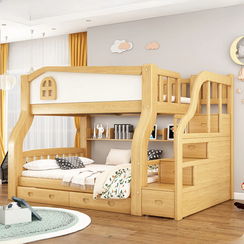 

Headboard Frame bunk bed Drawers Luxury Nordic Kids Living Room bunk bed Children Modern Cama Montessoriana Infantil Furniture