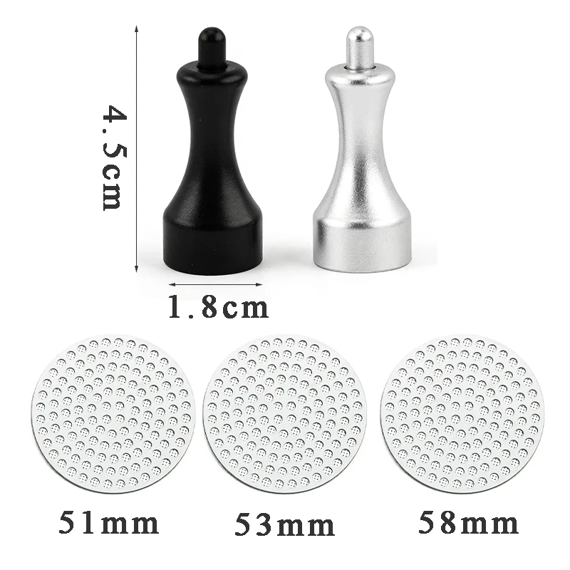 Coffee Puck Screen with Magnetic Removal Tool Set, Espresso Mesh Filter Press‑Type Suction Extractor for 51/53/58mm Portafilter