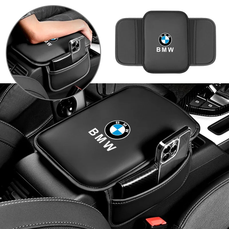 

Car Armrest Cushion Center Console Rest Mat With Storage Bag Pad For BMW M Performance F31 F34 F32 E52 E53 E60 E90 E91 E92