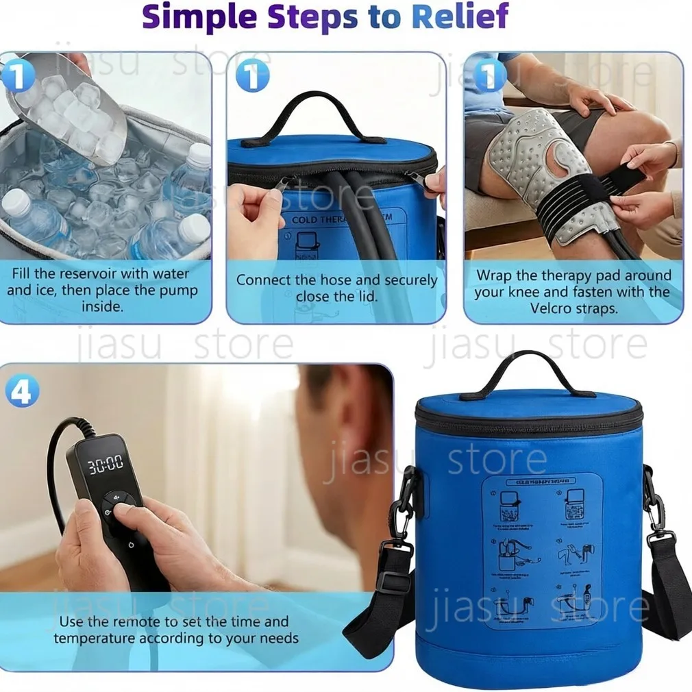 Timing Portable Cold Therapy Unit Mini Ice Cooling Machine Post-Surgery Pain Relief Equipment