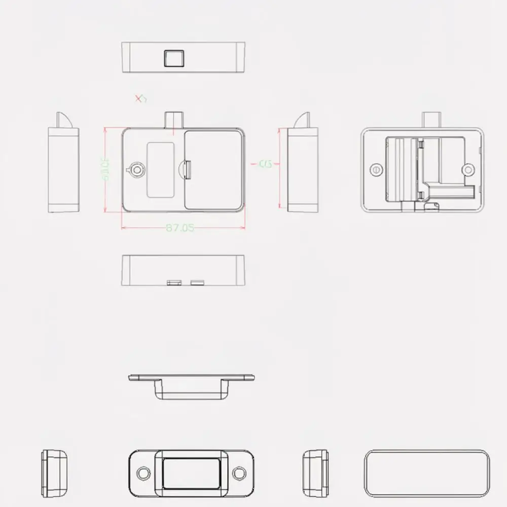 Smart Cabinet Fingerprint Lock Keyless Drawer Security Biometric Access For Office Desk File Home Storage Privacy Device
