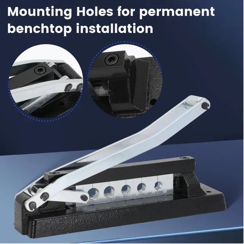 H8 Heavy Duty Hydraulic Hose Crimping Machine with 5 Dies Standard Industrial Pipe Press Tool for Repair Workshop Equipment