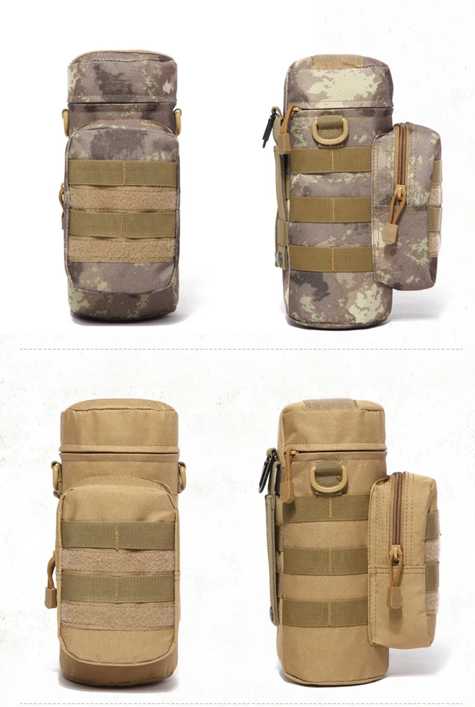 Outdoor Molle Wasserkocher Träger Wasserflasche Tasche Tasche Halter für Reisen Camping Wandern Radfahren Angeln Jagd – Detail 14