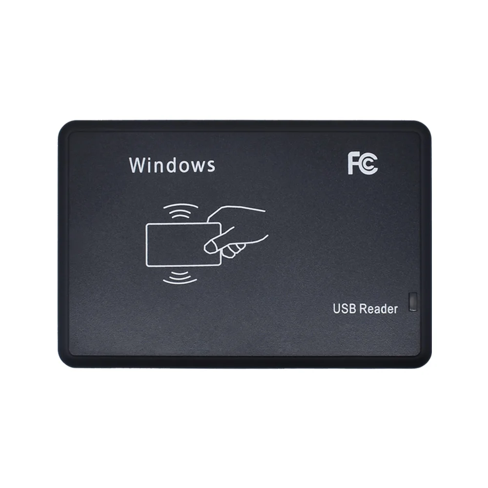 125KHz 13.56MHz RFID Reader USB Proximity Sensor Smart Card Reader no drive issuing device USB for Access Control