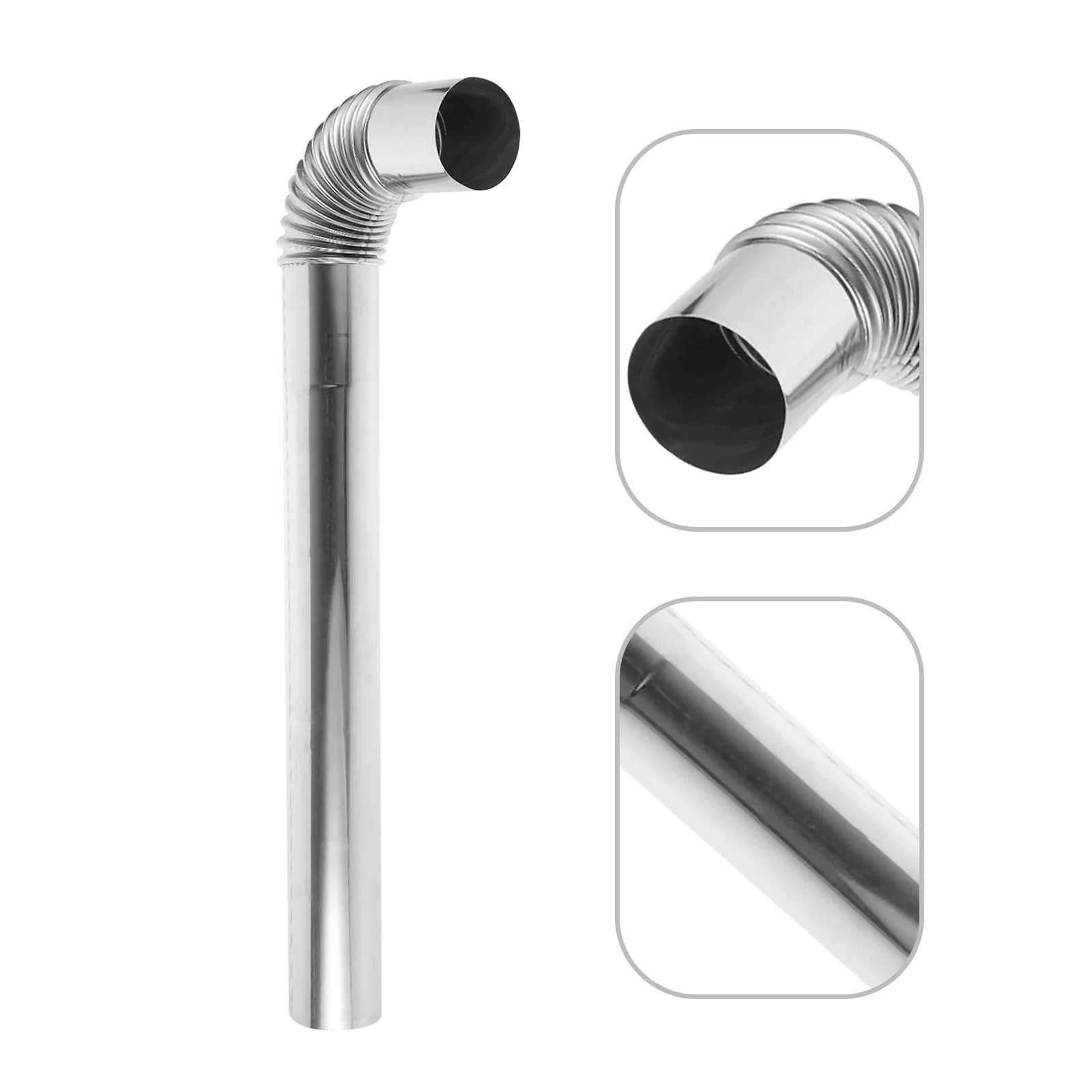 Stainless Steel Exhaust Pipe Hose Flexible Chimney Charcoal Bbq with Lid Heating Air Stove Metal Fire